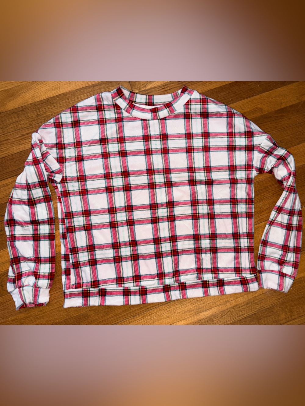 Auden Red and White Plaid super cozy pajama set